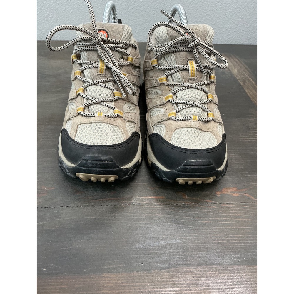 Merrell Moab Women's Hiking Shoes Taupe Suede Mesh Trail Size 7.5 - Picture 3 of 10